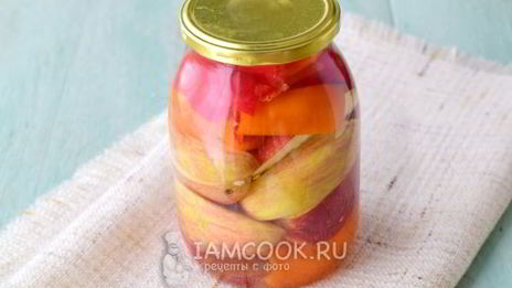 перец с яблоками на зиму