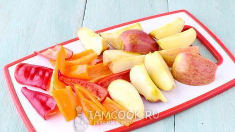 перец с яблоками на зиму