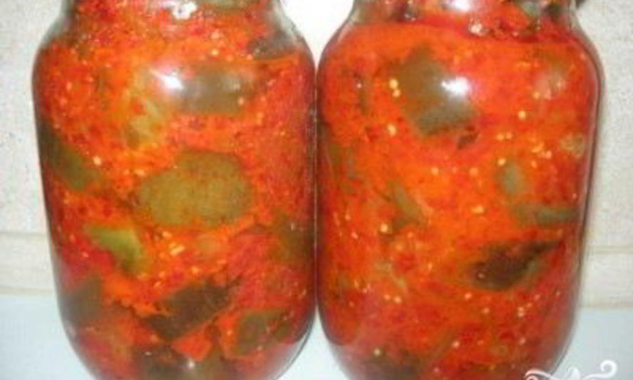 Рецепт перца в томате на зиму