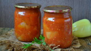 Перец в томатном соке на зиму