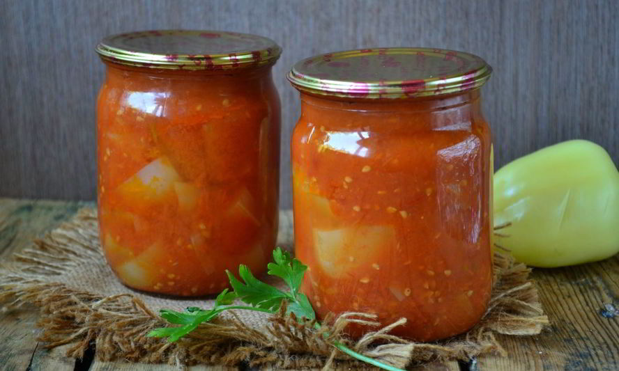 Рецепт перца в томатном соке на зиму