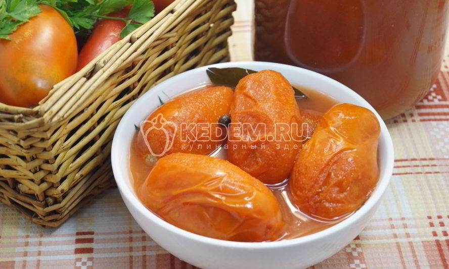 Рецепт помидоров в собственном соку на зиму