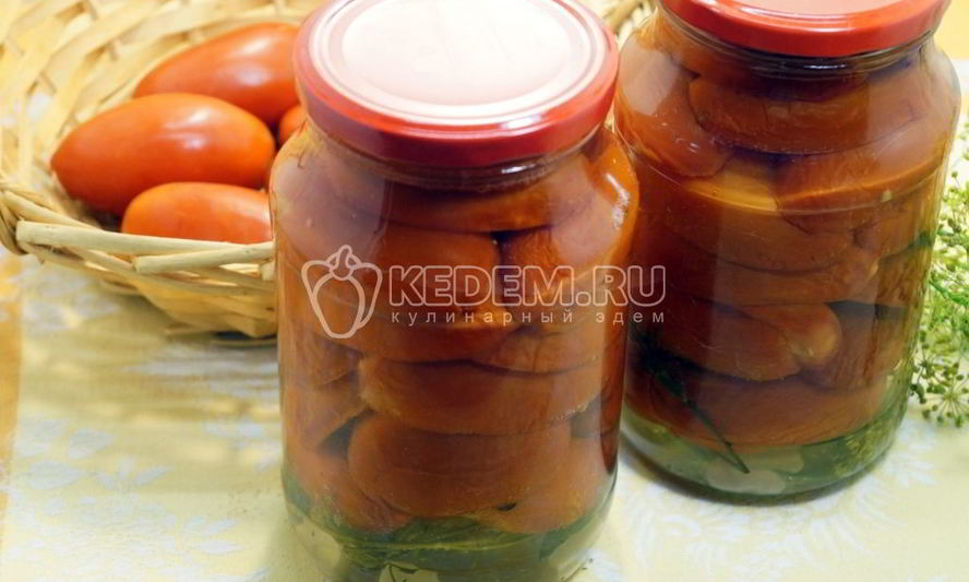 Рецепт помидоров в желе на зиму