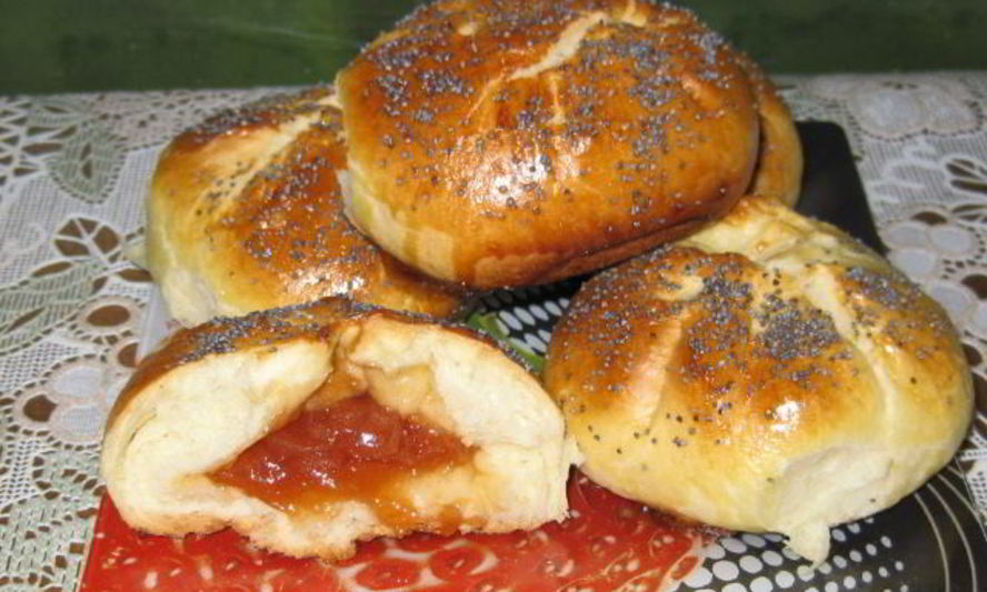 Рецепт булочек с повидлом
