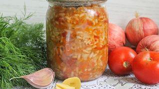 Рис с капустой на зиму