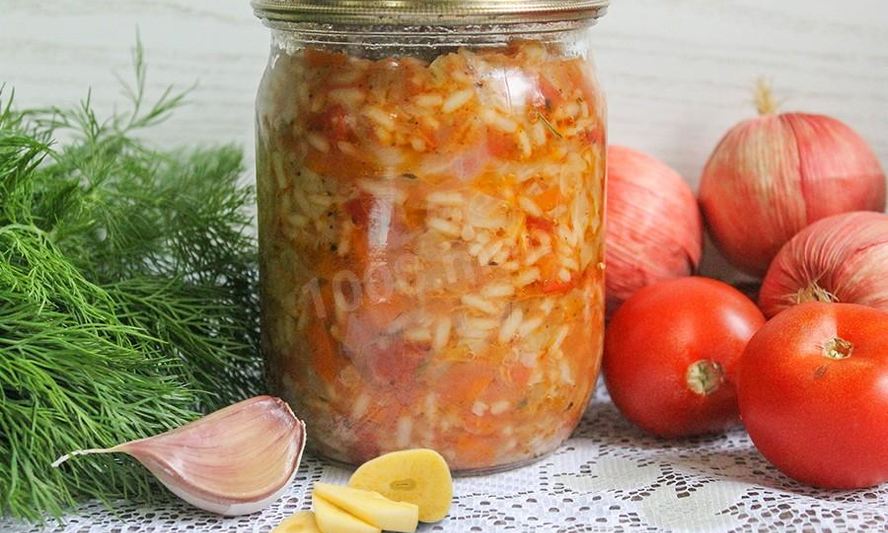 Рецепт риса с капустой на зиму