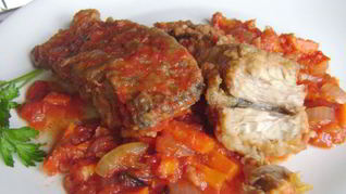 Скумбрия на зиму с овощами, рыбный салат