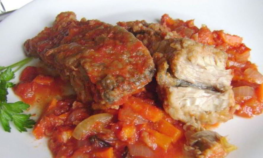 Рецепт скумбрии на зиму с овощами, рыбный салат