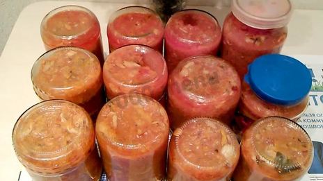 скумбрия на зиму с овощами, рыбный салат