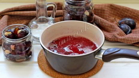 слива с чесноком на зиму