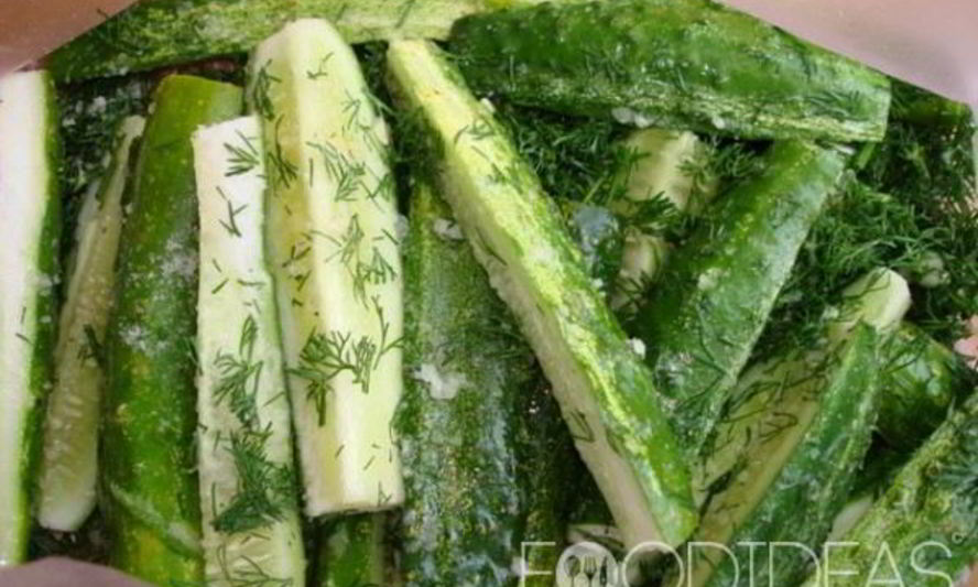 Рецепт малосольных огурцов в пакете