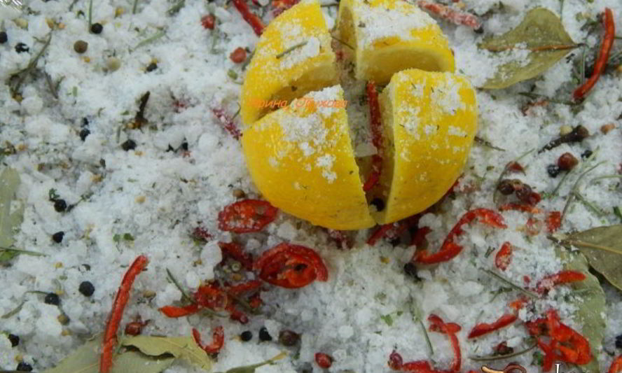 Рецепт соленых лимонов