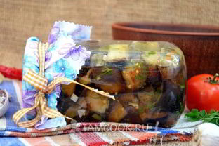 Соленые баклажаны с чесноком на зиму