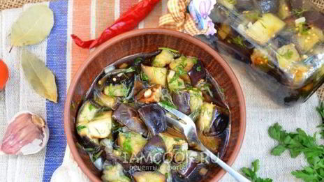 соленые баклажаны с чесноком на зиму