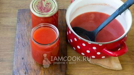 томатный сок в блендере на зиму