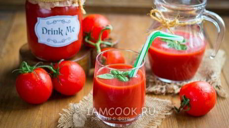 томатный сок в блендере на зиму