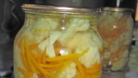 цветная капуста по-корейски на зиму