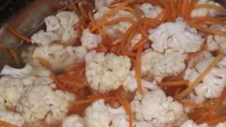 цветная капуста по-корейски на зиму