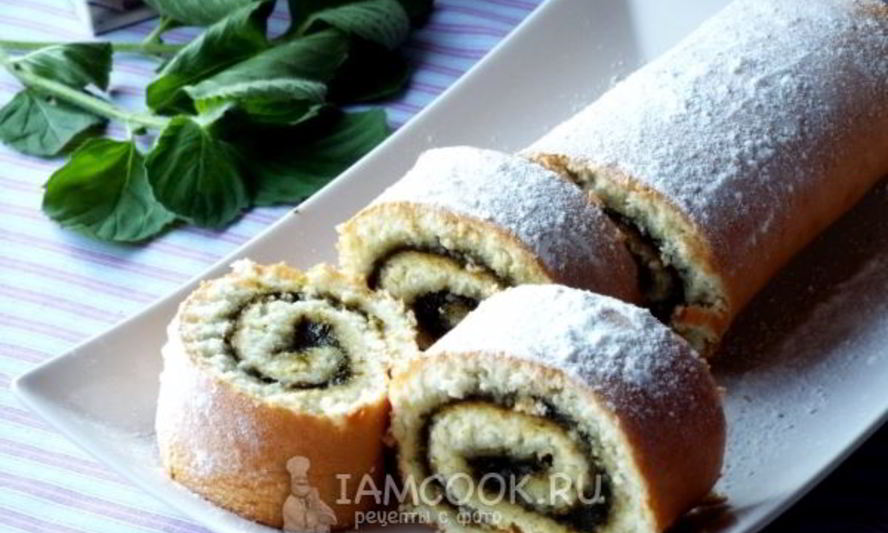 Рецепт рулета с вареньем