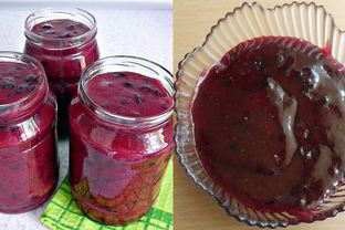 Сырое варенье из смородины