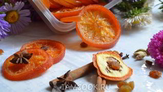 Цукаты из цитрусовых и яблочных долек