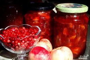 Варенье из брусники с яблоками