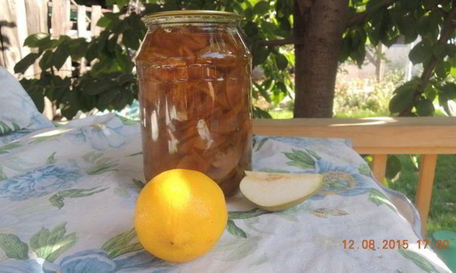 Рецепт варенья из груш с лимоном солнечная красавица
