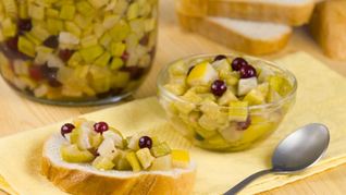 Варенье из кабачков, лимона и клюквы