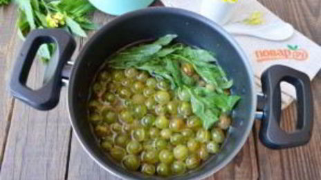 варенье из крыжовника с мятой