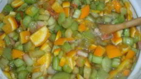 варенье из ревеня с апельсином