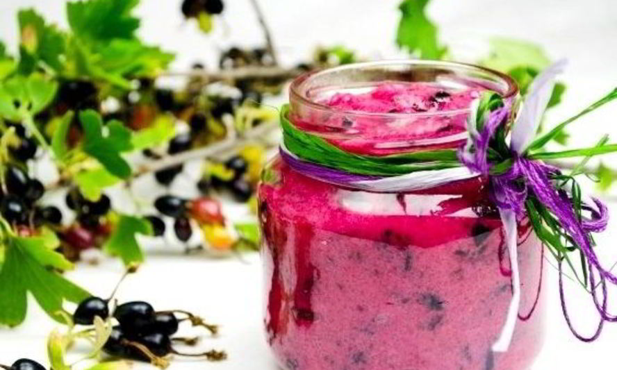 Рецепт варенья из смородины, перетертое с сахаром