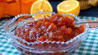 Варенье из запеченной тыквы с апельсином