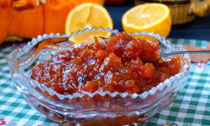 Рецепт варенья из запеченной тыквы с апельсином