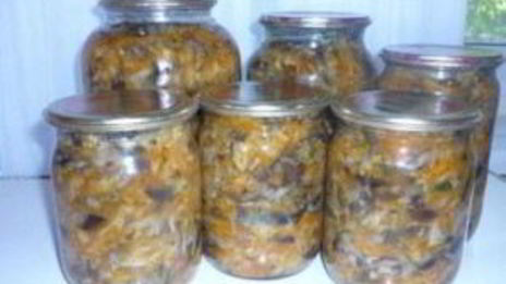 вкусная капуста с грибами на зиму