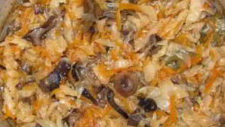 вкусная капуста с грибами на зиму