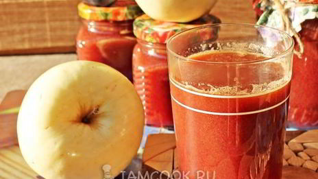 яблочно-сливовый сок на зиму