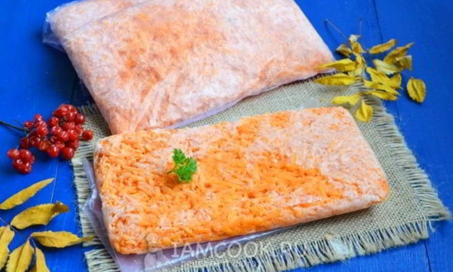 Рецепт заморозки моркови на зиму