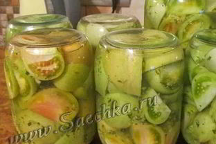 Зеленые помидоры на зиму