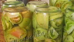 Зеленые помидоры на зиму