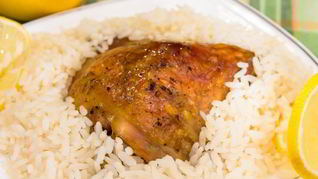 Бедрышки, маринованные в лимонном соке, запеченные в рукаве