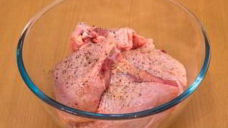 бедрышки, маринованные в лимонном соке, запеченные в рукаве