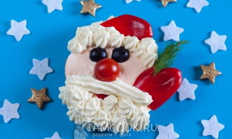 Рецепт бутерброда дед мороз
