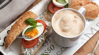 Бутерброд с творожным сыром