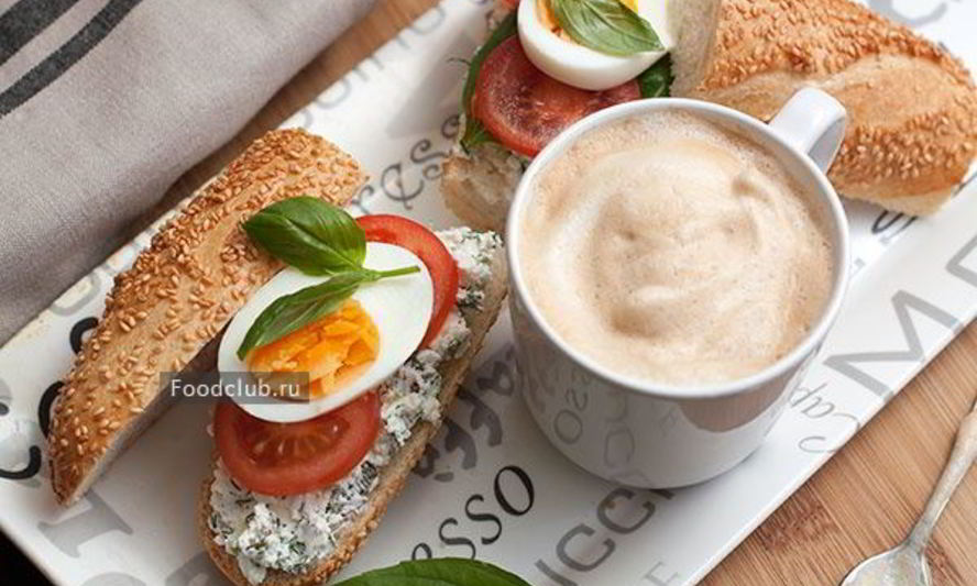 Рецепт бутерброда с творожным сыром