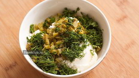 бутерброд с творожным сыром