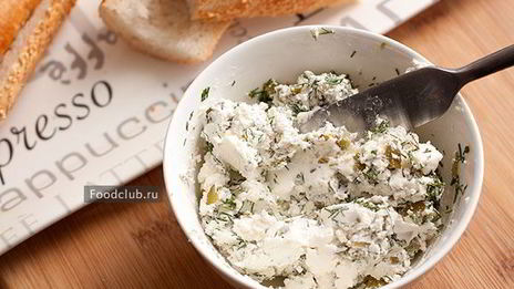 бутерброд с творожным сыром