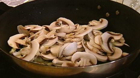 бутерброд-ссобойка с грибами и сыром