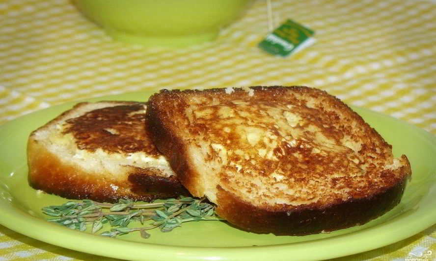 Рецепт бутербродов на сковороде