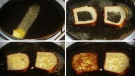 бутерброды на сковороде