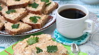 Бутерброды с икрой сайды